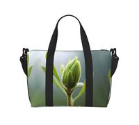 Phayah Sprouts - Bolsa de viaje de viaje, bolsa de gimnasio, bolsa de hombro para fin de semana para mujer, Black, Talla única