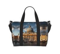 Phayah St Peter's Basilica Bolso de Viaje, Bolsa de Deporte, Bolso Bandolera, Bolso de Fin de Semana, Mujer, Negro, Talla Única Negro, Talla Única, Negro , Talla única