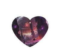 Phayah Strange Planet - Ambientador de coche con aroma a lavanda, tarjeta con forma de corazón, para colgar, 6 unidades, para cajones de armario de automóviles