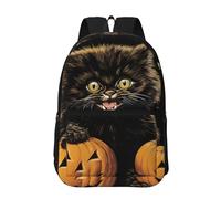 PHAYAH Strange Planet Space Pattern - Bolsa ligera para laptop de 17 pulgadas para niñas y mujeres, mochila informal para el regreso a la escuela, Pata de gato por Calabaza, Taille unique