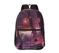 PHAYAH Strange Planet Space Pattern - Bolsa ligera para laptop de 17 pulgadas para niñas y mujeres, mochila informal para el regreso a la escuela, Espacio de planeta extraño, Taille unique