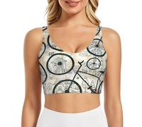 PHAYAH Sujetadores deportivos de ciclismo para mujer, chaleco de yoga, camiseta sin mangas para entrenamiento, fitness, pilates, danza, Negro, M