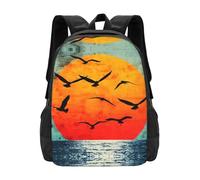 PHAYAH Sunrise On The Sea - Mochila ligera para laptop de 16.5 pulgadas para niñas y mujeres, mochila informal para el regreso a la escuela