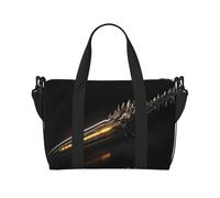 Phayah Sword of Wonderful Soldier - Bolsa de viaje para fin de semana, gimnasio, para mujeres y niñas, resistente al agua, Black, Talla única