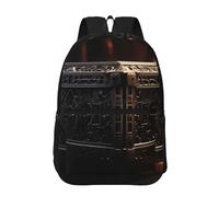 PHAYAH Takin - Mochila con patrón para mujeres y hombres, mochila casual para adolescentes, niños y niñas, mochila para laptop, viajes, negocios, The Mysterious Music Box, talla única