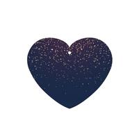 Phayah Tarjetas ambientadoras para coche en forma de corazón, 6 unidades, diseño de cielo azul marino y estrellas, tarjeta perfumada para colgar, aroma a lavanda que elimina el olor