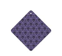 Phayah Tarjetas cuadradas de ambientadores para coche, 6 unidades, con patrón de mansión embrujada, tabletas de aromaterapia, tarjeta perfumada para colgar, aroma a lavanda que elimina el olor