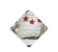 Phayah Tarjetas cuadradas de ambientadores para coche, 6 unidades, diseño de árbol de Navidad y campanas, tarjetas aromáticas para colgar, aroma a lavanda que elimina el olor
