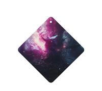 Phayah Tarjetas cuadradas de ambientadores para coche, 6 unidades, diseño de fénix de llama morada, tabletas de aromaterapia automáticas, tarjeta perfumada para colgar, aroma a lavanda