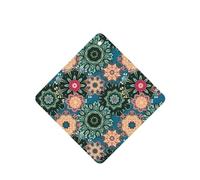 Phayah Tarjetas cuadradas de ambientadores para coche, 6 unidades, diseño de flores bohemias, tabletas de aromaterapia, tarjeta perfumada para colgar, aroma a lavanda que elimina el olor