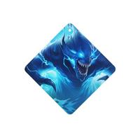 Phayah Tarjetas cuadradas de ambientadores para coche, 6 unidades, diseño de monstruo de ojos azules, tabletas de aromaterapia para colgar, aroma a lavanda