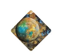 Phayah Tarjetas cuadradas de ambientadores para coche, 6 unidades, diseño de planeta cósmico, tabletas de aromaterapia para colgar, tarjeta perfumada - aroma a lavanda