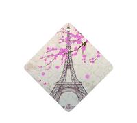 Phayah Tarjetas cuadradas de ambientadores para coche, 6 unidades, diseño vintage de la Torre Eiffel, tabletas de aromaterapia, tarjeta perfumada para colgar, aroma a lavanda que elimina el olor