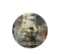 Phayah Tarjetas de ambientadores de coche de forma redonda, 6 unidades, con patrón de crucero, tabletas de aromaterapia, tarjeta perfumada colgante, aroma de lavanda que elimina el olor