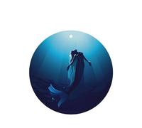 Phayah Tarjetas de ambientadores de coche de forma redonda, 6 unidades, con patrón de sirena azul, tarjeta perfumada para colgar, aroma de lavanda que elimina el olor