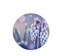 Phayah Tarjetas de ambientadores de coche de forma redonda, 6 unidades, diseño de cesta morada, tabletas de aromaterapia automáticas, tarjeta perfumada para colgar, aroma a lavanda