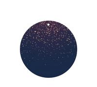 Phayah Tarjetas de ambientadores de coche de forma redonda, 6 unidades, diseño de cielo azul marino y estrellas, tarjeta perfumada para colgar, aroma a lavanda que elimina el olor