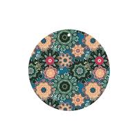 Phayah Tarjetas de ambientadores de coche de forma redonda, 6 unidades, diseño de flores bohemias, tabletas de aromaterapia, tarjeta perfumada para colgar, aroma a lavanda que elimina el olor