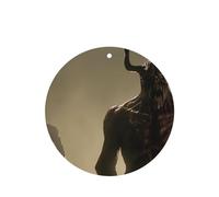 Phayah Tarjetas de ambientadores de coche de forma redonda, 6 unidades, diseño de monstruo de bullhorn, tabletas de aromaterapia automáticas, tarjeta perfumada para colgar, aroma a lavanda