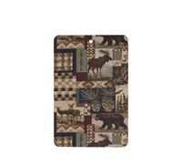 Phayah Tarjetas de ambientadores rectangulares para coche, 6 unidades, con patrón de ciervo, con diseño de oso de cabaña, tarjetas aromáticas para colgar, aroma a lavanda que elimina el olor