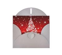 PHAYAH Tarjetas de felicitación en blanco con diseño de árbol de Navidad con sobres, 4 x 6 pulgadas, tarjetas de agradecimiento para Navidad, vacaciones, cumpleaños, graduación, aniversario, color