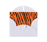 PHAYAH Tarjetas de felicitación en blanco con diseño de leopardo y tigre naranja con sobres, 10 x 15 cm, tarjetas de agradecimiento para Navidad, vacaciones, cumpleaños, graduación, aniversario, color