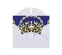 PHAYAH Tarjetas navideñas con diseño de tiara de fantasía, ideales para Navidad, aniversarios de boda e invitaciones de fiesta, sobres blancos a juego