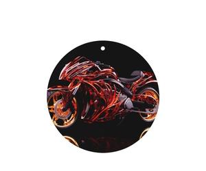 Phayah Techno - Ambientador para coche, diseño de locomotora, aroma a lavanda, tarjeta de forma redonda, para colgar, 4 unidades, para cajones de armario de automóviles