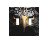 Phayah The Eagle'S Keen Eye Pattern - Placa decorativa de pared para interruptor de luz doble