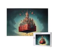 Phayah The Floating City Puzzles - Rompecabezas de madera de 1000 piezas para decoración del hogar, decoración del hogar, 29.5 x 19.7 pulgadas