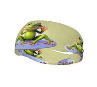 Phayah The Funny Frog Doing - Diademas con patrón de yoga para mujeres y hombres, diadema deportiva para correr, ciclismo, yoga, gimnasio, entrenamiento