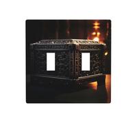 Phayah The Mysterious Music Box Pattern - Placa decorativa de pared para interruptor de luz doble