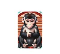 Phayah The Silent Monkey - Ambientador de coche con aroma a lavanda, tarjeta rectangular para colgar, 6 unidades, para cajones de armario de automóviles