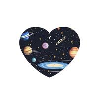 Phayah The Solar Family Pattern - Ambientador de fragancia para coche, aroma a lavanda, forma de corazón, para colgar en el interior del coche, 4 unidades