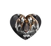 Phayah Tiger At Rest - Ambientador de fragancia para coche, aroma a lavanda, forma de corazón, para colgar en el interior del coche, 6 unidades