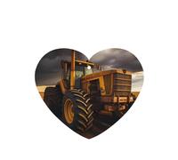 Phayah Tractor In The Field - Ambientador de fragancia para coche, aroma de lavanda, forma de corazón, para colgar en el interior del coche, 6 unidades