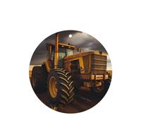 Phayah Tractor In The Field - Ambientador de fragancia para coche, aroma de lavanda, forma redonda, para colgar, para el interior del coche, 6 unidades