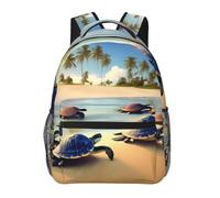 PHAYAH Turtles On The Beach - Mochila ligera para laptop de 15.7 pulgadas para niñas y mujeres, mochila casual para hombros
