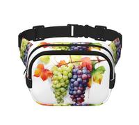 Phayah Two Bunches Of Grapes - Riñonera para hombre y mujer, con correa ajustable para exteriores, entrenamiento, viajes, casual, correr, senderismo, ciclismo