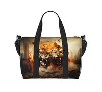 Phayah Two Tigers On Fire - Bolsas de fin de semana para mujer, bolsa de viaje para fin de semana, bolsa deportiva para gimnasio, bolsa cruzada