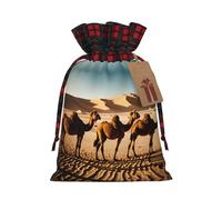 PHAYAH Una bolsa de regalo con cordón de manada de camello se utiliza para embalaje de regalo de cumpleaños y fiesta, una opción ideal para familiares y amigos