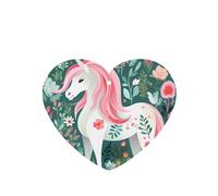 Phayah Unicornio con patrón de pelo rosa, aroma de lavanda, aroma de coche, forma de corazón, para colgar en la tableta, fragancia para el interior del coche, ambientador de fragancia