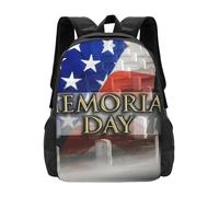 PHAYAH US Military Soldiers Patriotic Memorial Day Pattern Casual Shoulder Classic Basic Travel Backpack Travel and Outdoor Activities Resistant