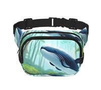 Phayah Whale Swimming In The Forest - Riñonera para hombre y mujer, con correa ajustable para exteriores, entrenamiento, viajes, casual, correr, senderismo, ciclismo