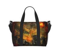 Phayah Woods In The Sun - Bolsa de viaje para fin de semana, gimnasio, para mujeres y niñas, resistente al agua, color negro, talla única, Negro, One Size