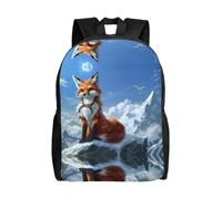 PHAYAH Yellow Fox On The Mountain - Bolsa ligera para laptop de 16 pulgadas, para niñas y mujeres, mochila informal para el regreso a la escuela