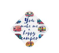 Phayah You Make Me Happy - Ambientador cuadrado para coche, diseño de remolque, aroma a lavanda, 6 unidades, para colgar en el armario, zapatos