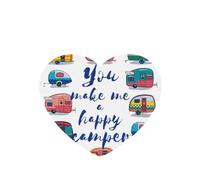 Phayah You Make Me Happy - Ambientador para coche, diseño de remolque, aroma a lavanda, tarjeta con forma de corazón, 6 unidades, para colgar en el armario, zapatos