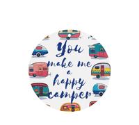 Phayah You Make Me Happy - Ambientador para coche, diseño de remolque, aroma a lavanda, tarjeta de forma redonda, 6 unidades, para colgar en el armario, zapatos