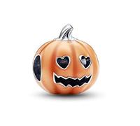 PHCLASY Calabaza di Glow-in-the-Dark Charm Colgantes de Cuentas con Circonita Cúbica,Halloween Abalorios Para Mujer